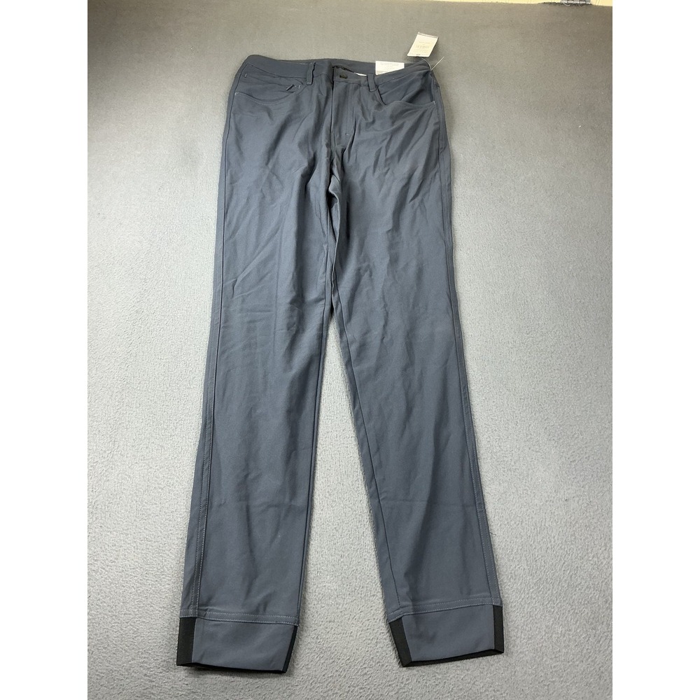 Gaiam Pants Mens 30x32 Black Traveler Jogger Slim Polyester Elastic Waist